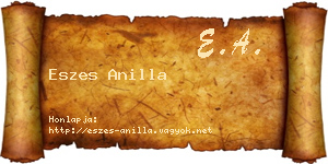 Eszes Anilla névjegykártya